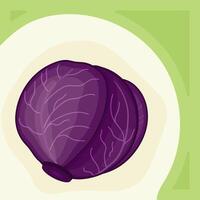 Red cabbage square templates for social media posts. Design for kale day, healthy food health day. Green, purple Liquid stains with transparency. Post design template for harvest, vegetables. vector