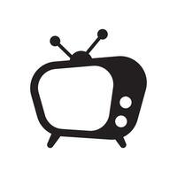 Tv Icon in flat style isolated on white background. Television symbol for your web site design, logo, app, UI. illustration, EPS10. vector