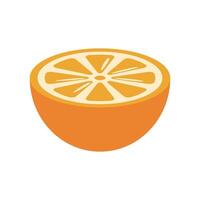 Lemon, orange icon in flat color style, isolated on white background vector