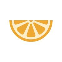 Lemon, orange icon in flat color style, isolated on white background vector