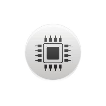 procesador logo icono. procesador circuito vector