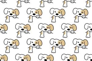 Cute dog seamless pattern background vector