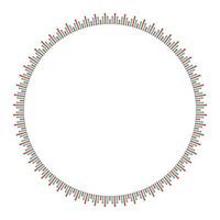 Abstract Textured Equalizer Round Frame vector