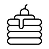 Simple Pancake icon. The icon can be used for websites, print templates, presentation templates, illustrations, etc vector