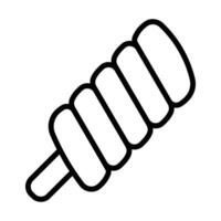 Simple Marshmallows icon. The icon can be used for websites, print templates, presentation templates, illustrations, etc vector