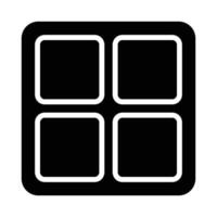 Simple Chocolate glyph icon. The icon can be used for websites, print templates, presentation templates, illustrations, etc vector