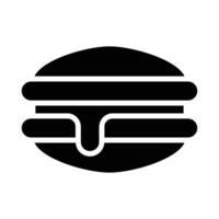 Simple Dorayaki glyph icon. The icon can be used for websites, print templates, presentation templates, illustrations, etc vector