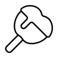 Simple Caramelized Apple icon. The icon can be used for websites, print templates, presentation templates, illustrations, etc vector
