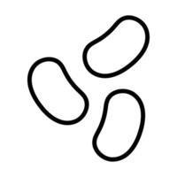 Simple Jelly Bean icon. The icon can be used for websites, print templates, presentation templates, illustrations, etc vector