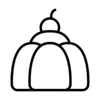Simple Jelly icon. The icon can be used for websites, print templates, presentation templates, illustrations, etc vector