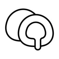 Simple Mochi icon. The icon can be used for websites, print templates, presentation templates, illustrations, etc vector