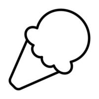 Simple Ice Cream icon. The icon can be used for websites, print templates, presentation templates, illustrations, etc vector