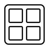 Simple Chocolate icon. The icon can be used for websites, print templates, presentation templates, illustrations, etc vector