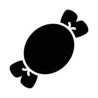 Simple Candy glyph icon. The icon can be used for websites, print templates, presentation templates, illustrations, etc vector