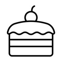 Simple Chocolate Cake icon. The icon can be used for websites, print templates, presentation templates, illustrations, etc vector