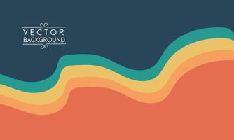 Web banner template colorful wave abstract background vector