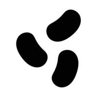 Simple Jelly Bean glyph icon. The icon can be used for websites, print templates, presentation templates, illustrations, etc vector