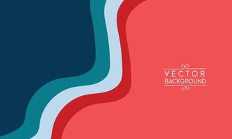 Web banner template colorful wave abstract background vector