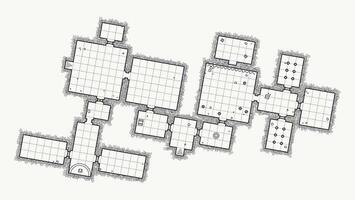 Dungeon game asset. Top view. vector