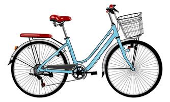 vector-based images of various bicycles vector