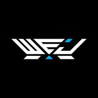 WEJ letter logo design, WEJ simple and modern logo. WEJ luxurious alphabet design vector