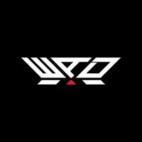 WAD letter logo design, WAD simple and modern logo. WAD luxurious alphabet design vector