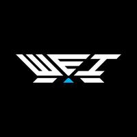 WEI letter logo design, WEI simple and modern logo. WEI luxurious alphabet design vector