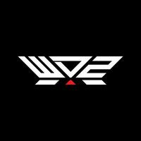 WDZ letter logo design, WDZ simple and modern logo. WDZ luxurious alphabet design vector