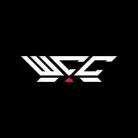 WCC letter logo design, WCC simple and modern logo. WCC luxurious alphabet design vector