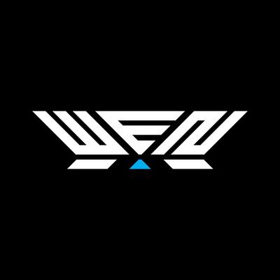 WEN letter logo design, WEN simple and modern logo. WEN luxurious alphabet design