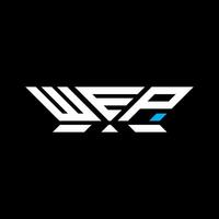 WEP letter logo design, WEP simple and modern logo. WEP luxurious alphabet design vector
