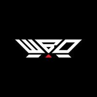 WBO letter logo design, WBO simple and modern logo. WBO luxurious alphabet design vector