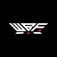 WBF letter logo design, WBF simple and modern logo. WBF luxurious alphabet design vector