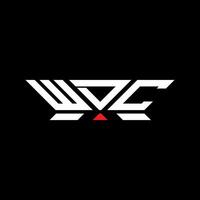 WDC letter logo design, WDC simple and modern logo. WDC luxurious alphabet design vector