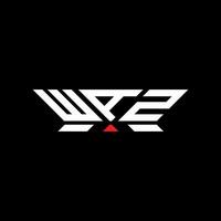 WAZ letter logo design, WAZ simple and modern logo. WAZ luxurious alphabet design vector