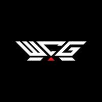 WCG letter logo design, WCG simple and modern logo. WCG luxurious alphabet design vector