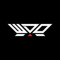 WDO letter logo design, WDO simple and modern logo. WDO luxurious alphabet design vector