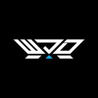 WJD letter logo design, WJD simple and modern logo. WJD luxurious alphabet design vector