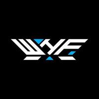 WHF letter logo design, WHF simple and modern logo. WHF luxurious alphabet design vector