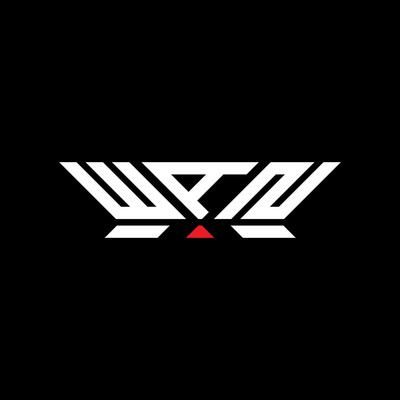 WAN letter logo design, WAN simple and modern logo. WAN luxurious alphabet design