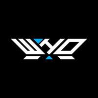 WHO letter logo design, WHO simple and modern logo. WHO luxurious alphabet design vector
