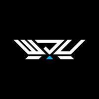WJU letter logo design, WJU simple and modern logo. WJU luxurious alphabet design vector