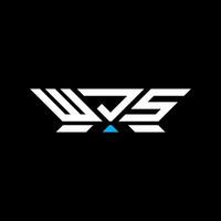 WJS letter logo design, WJS simple and modern logo. WJS luxurious alphabet design vector