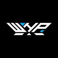 WHP letter logo design, WHP simple and modern logo. WHP luxurious alphabet design vector