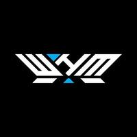 WHM letter logo design, WHM simple and modern logo. WHM luxurious alphabet design vector