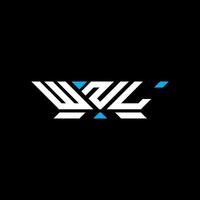 WNL letter logo design, WNL simple and modern logo. WNL luxurious alphabet design vector