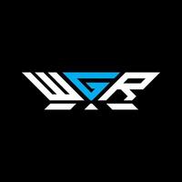 WGR letter logo design, WGR simple and modern logo. WGR luxurious alphabet design vector
