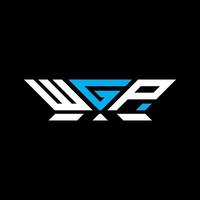WGP letter logo design, WGP simple and modern logo. WGP luxurious alphabet design vector