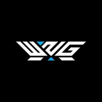 WNG letter logo design, WNG simple and modern logo. WNG luxurious alphabet design vector
