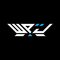 WPJ letter logo design, WPJ simple and modern logo. WPJ luxurious alphabet design vector